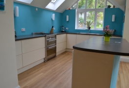 kitchen created in new extension