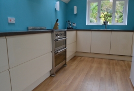 Amtico floor laid and walls decorated