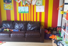 originally a downstairs 'family room'