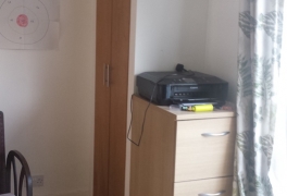 built in cupboard housing the old boiler