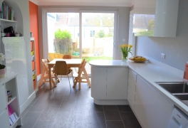 New kitchen opens up access through to dining area